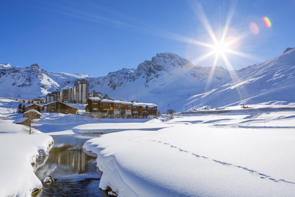 skier en novembre à Tignes