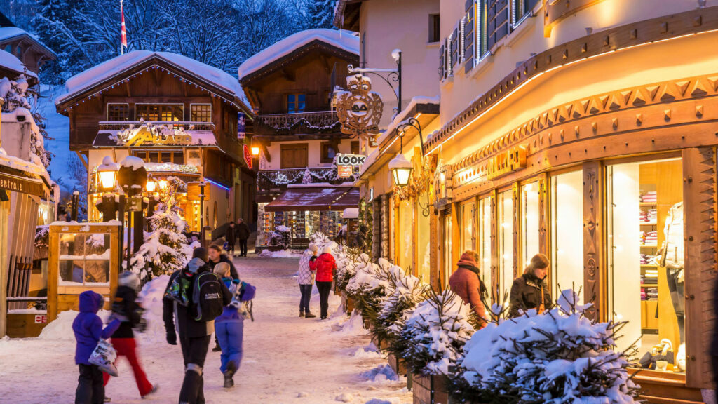 Megève : station de ski piétonne