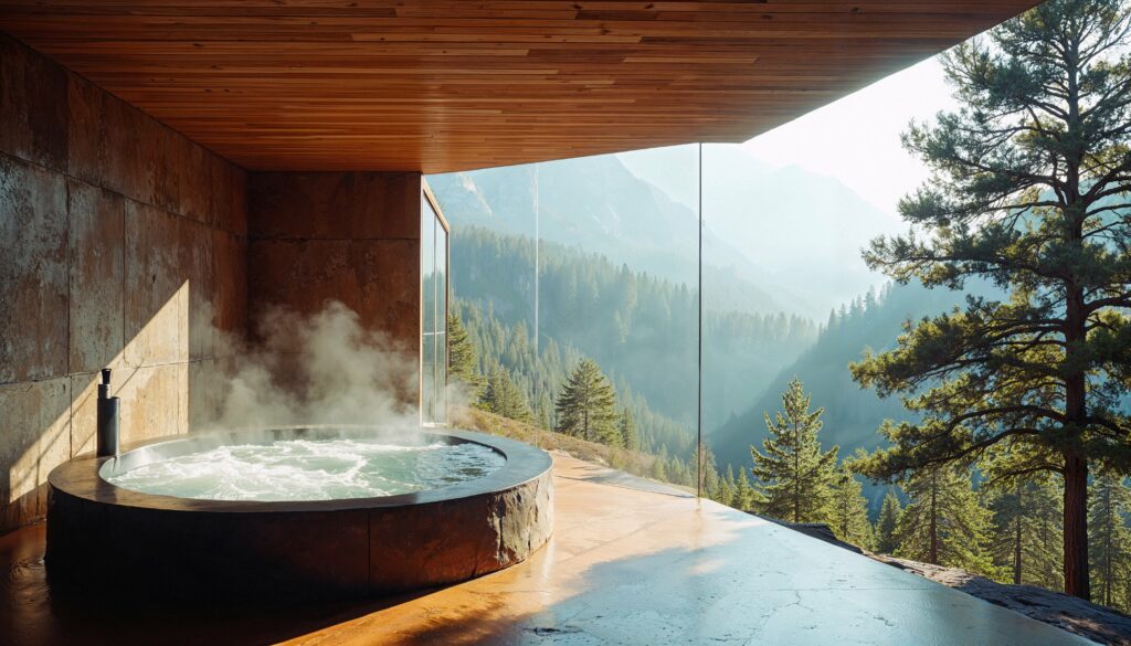 chalet avec jacuzzi privatif