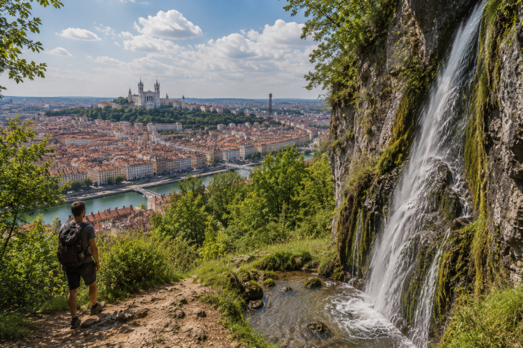 Randonnée autour de Lyon avec cascade