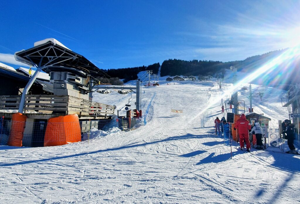 départ des pistes de flumet
