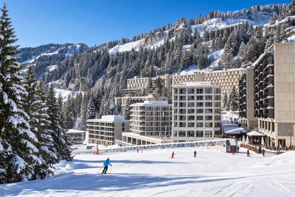 Flaine : station de ski piétonne