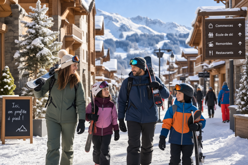 station de ski piétonne